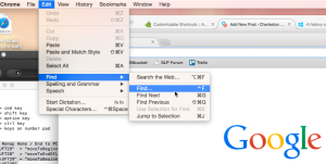 Chrome ^f as Find
